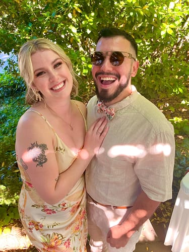 Abigail S. review of Ivory Terracotta Floral Cotton Bow Tie image 1 out of 1