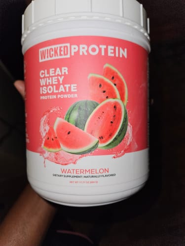 Customer photo review of WICKED Watermelon Clear Whey Isolate Protein Powder (IN STOCK)