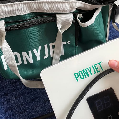 Customer photo review of The New Ponyjet Hot Shower™