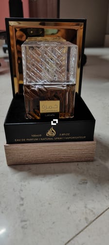 Customer photo review of Lattafa Khamrah Eau De Parfum For Unisex