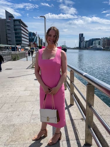 Customer photo review of Rebecca Vallance Ally Bow-Embellished Midi