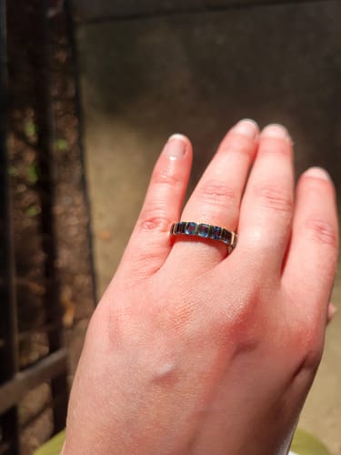 Customer photo review of The Deco Half Eternity