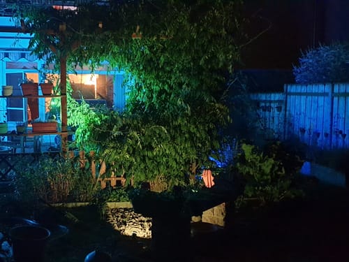 Customer photo review of Smarte Outdoor LED-Gartenspots Flores, 3er-Set