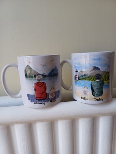 Customer photo review of Girl & Dogs - Life is better with a dog Personalised Mug