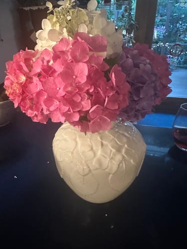 Customer photo review of Belleek Classic Hydrangea Vase