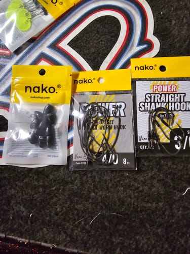 Customer photo review of 200% Sensitive Tungsten Flipping Weights | 4 Colors 10 Piece Bulk Pack