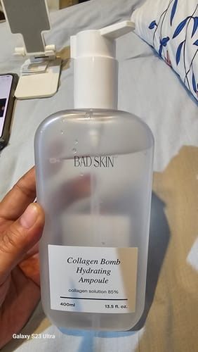 Customer photo review of Bad Skin™ Korean Collagen Bomb Hydrating Ampoule