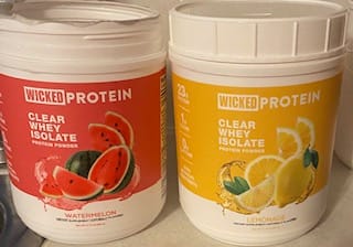 Customer photo review of WICKED Lemonade Clear Whey Isolate Protein Powder (IN STOCK)