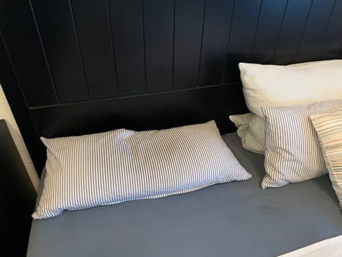 Customer photo review of Schafschurwoll-Hirse-Kissen mit Lavendel