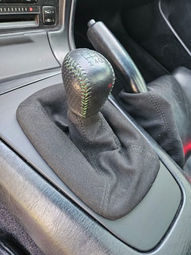 Customer photo review of MR2Heaven Premium 350 Grams Performance Weighted Hand Crafted Leather Shift Knob