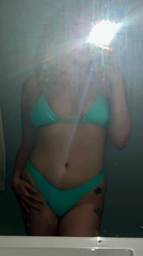 Customer photo review of Lake Green Bikini Top II
