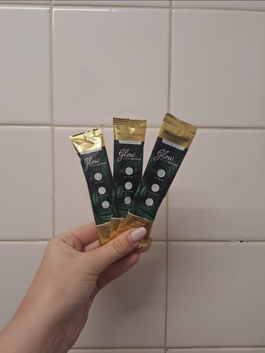 Customer photo review of Glow From Within Collagen Single Servings