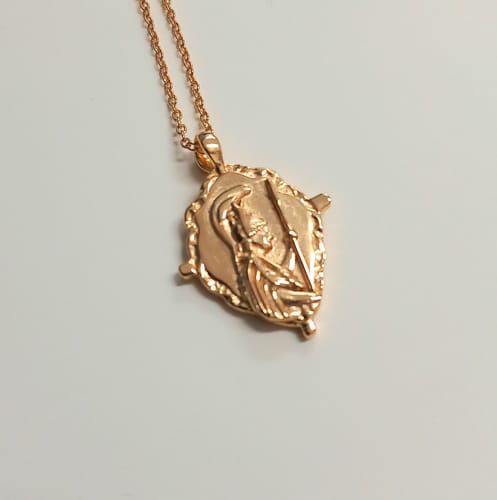 Customer photo review of Goddess Athena Necklace