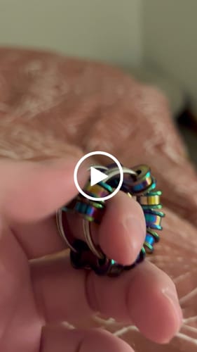 Customer video review of Caged Fidget