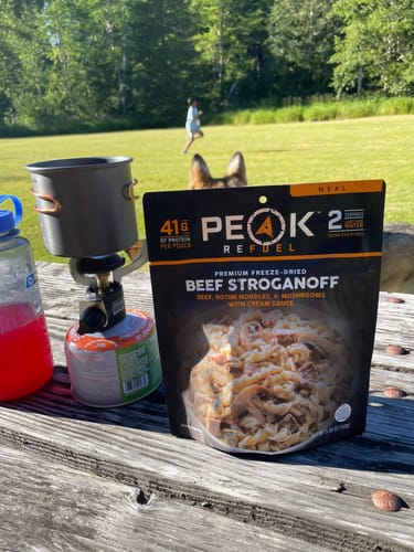 Customer photo review of Beef Stroganoff
