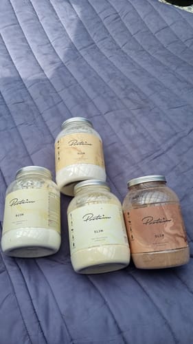 Customer photo review of Slim Meal Replacement | 34 Meals + Free Pink Shaker