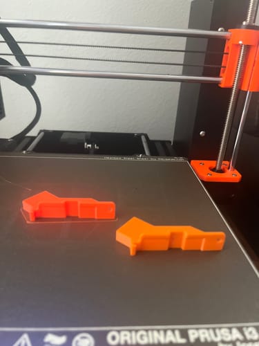 Customer photo review of Fluorescent Orange PETG Filament 1.75mm