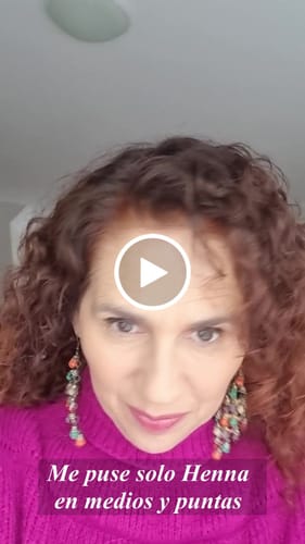 Customer video review of Henna Jamila Hair (cobrizo natural 👩🏼🦰)