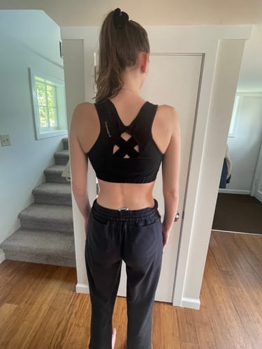 Customer photo review of AlignMe Pullover Posture Sports Bra For Women