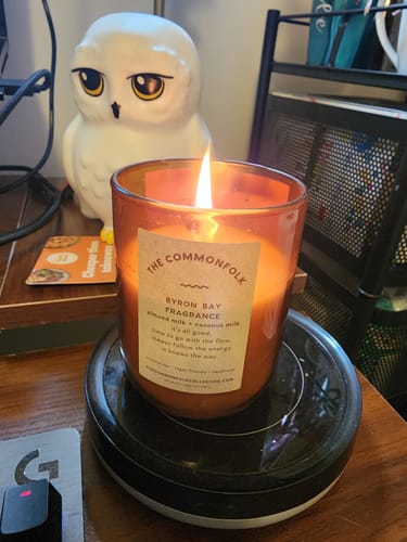 Customer photo review of Heartfelt Quote Candle - inhale, exhale