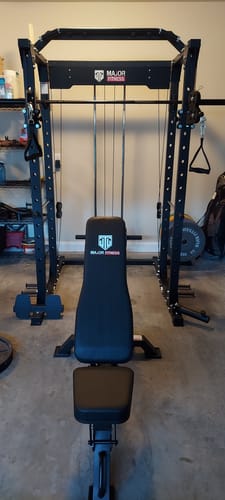 Customer photo review of MAJOR FITNESS All-In-One Home Gym Power Rack Package PLM03