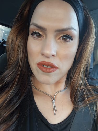 Customer photo review of פאת סרט שיער חום גוונים גלי