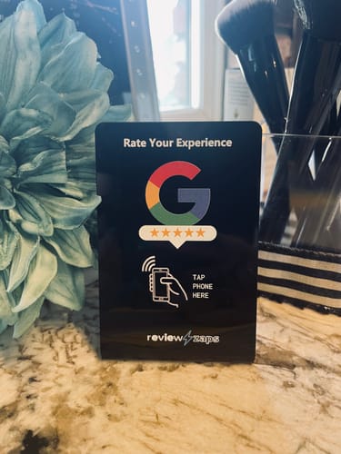 Customer photo review of Review⚡️Zaps NFC Google Review Stand