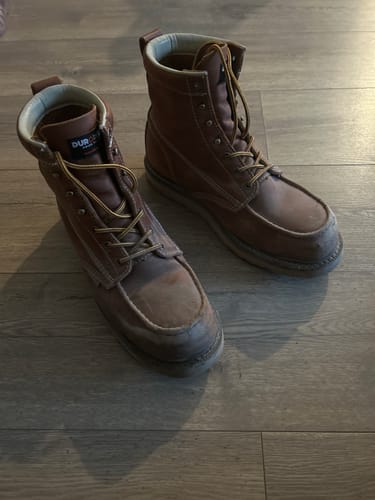 Customer photo review of 6 Inch Moc Steel Toe Boot
