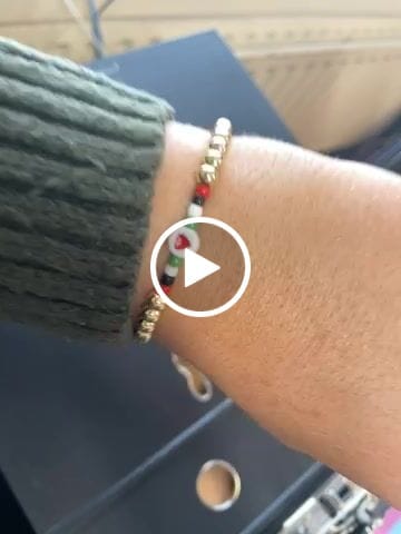 Customer video review of Palestine Bracelet