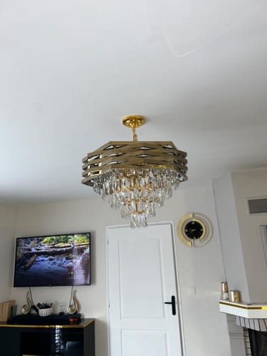 Customer photo review of Lustre en Cristal Avec Bluetooth