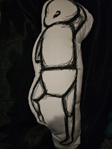 Customer photo review of Birth Pillow Scribble Two