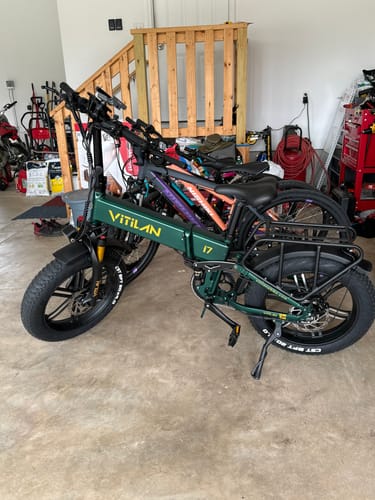 Customer photo review of I7 Pro Folding Full Suspension Electric Bike