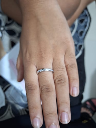 Customer photo review of Silver Deeply in Love Ring