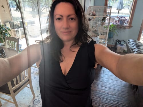 Customer photo review of ginger swim romper