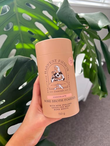 Customer photo review of Chocolate Bone Broth Powder