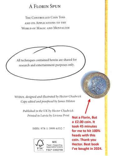 Customer photo review of A Florin Spun by Hector Chadwick - Book