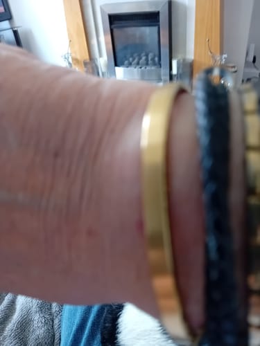 Customer photo review of Men's Adjustable Cuff Bracelet