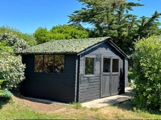 Customer photo review of Filet de camouflage renforcé vert