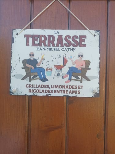 Customer photo review of Notre coin Barbecue - Extérieur - Pancarte de porte