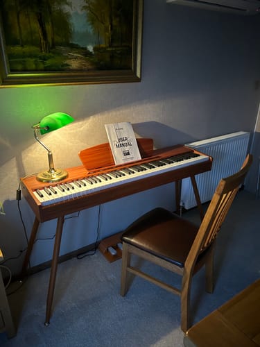 Customer photo review of Donner DDP-80 Wooden Style 88 Key Weighted Digital Piano with Stand & 3 Pedal