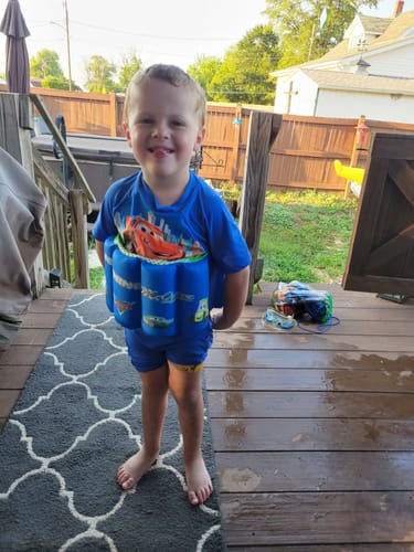 Customer photo review of The Floatee with UV Protection (6 months - 8 years)