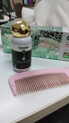 Customer photo review of Hemp Hair Oil (50ml)