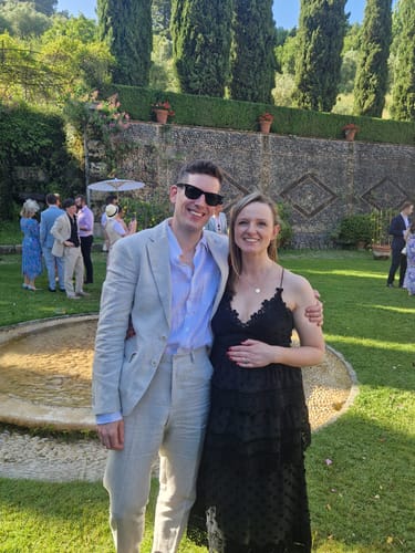 Customer photo review of Ivy Cotton Blend Lace Dress