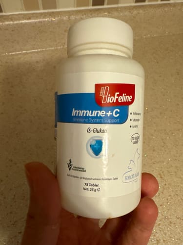 Customer photo review of Immune+C Tablet (Kedi Ve Köpekler İçin Bağışıklık Sistemini Güçlendiren Bağışıklık Sistemi Destek Tableti)