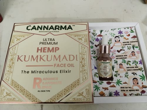 Customer photo review of Hemp Kumkumadi Face Oil