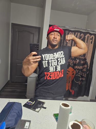 Customer photo review of The Baddest Tee Shirt