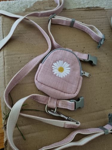 Customer photo review of Daisy Backpack-Style Cat Harness & Leash Set