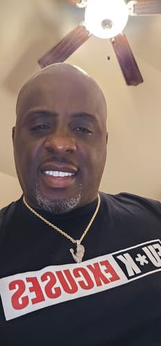 Customer photo review of Fu*k Average Tee Shirt