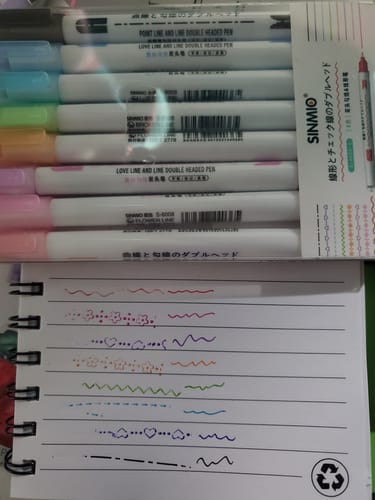 Customer photo review of Dual Line 2-Way Markers - Set of 8