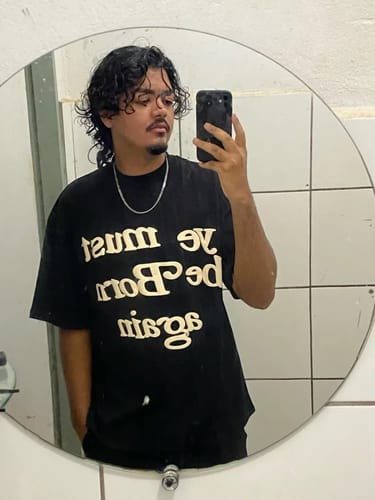 Customer photo review of "Ye Must Be Born Again" Tee